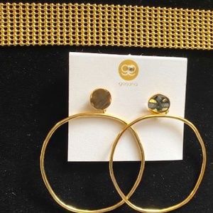 Gorgana 18k Gold-Plated Earrings & Bracelet